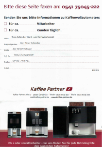 Kaffee Partner unerwünschte Werbung